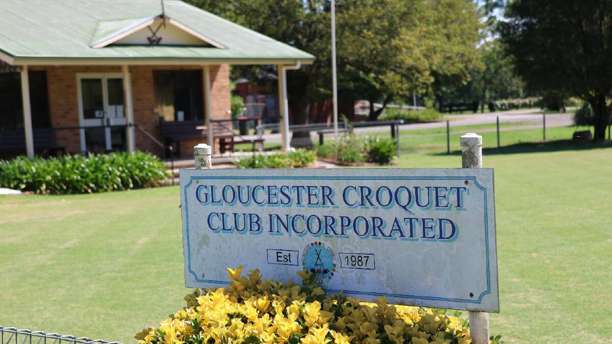 Gloucester Croquet Club has received just under $11,000 through the state government's Local Sport Grant Program. Picture by Rick Kernick.